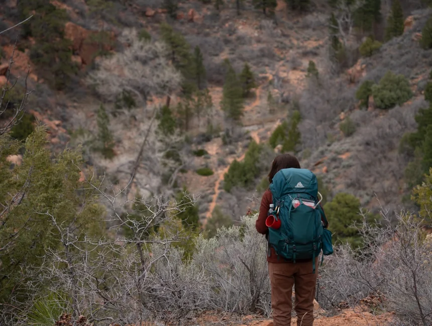Backpacking.