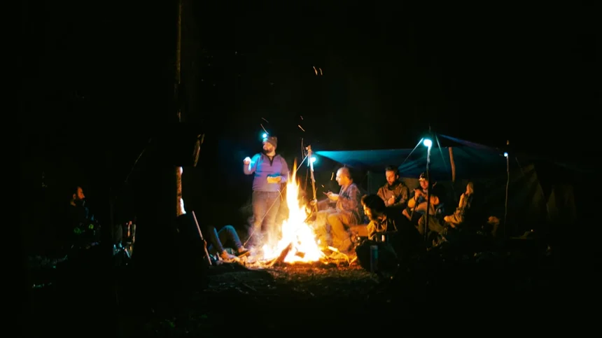 Camping.