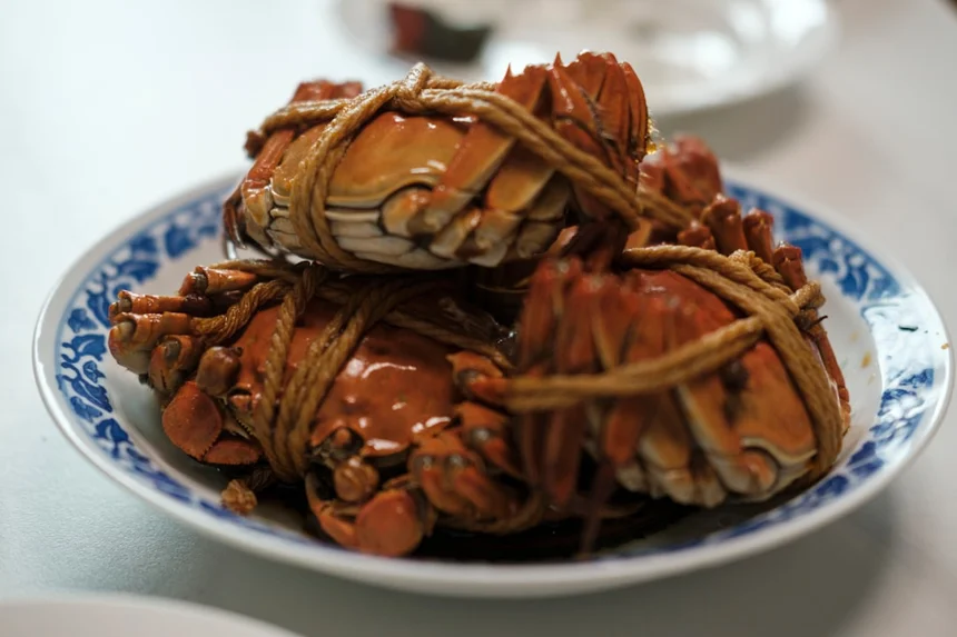 Marinated crab