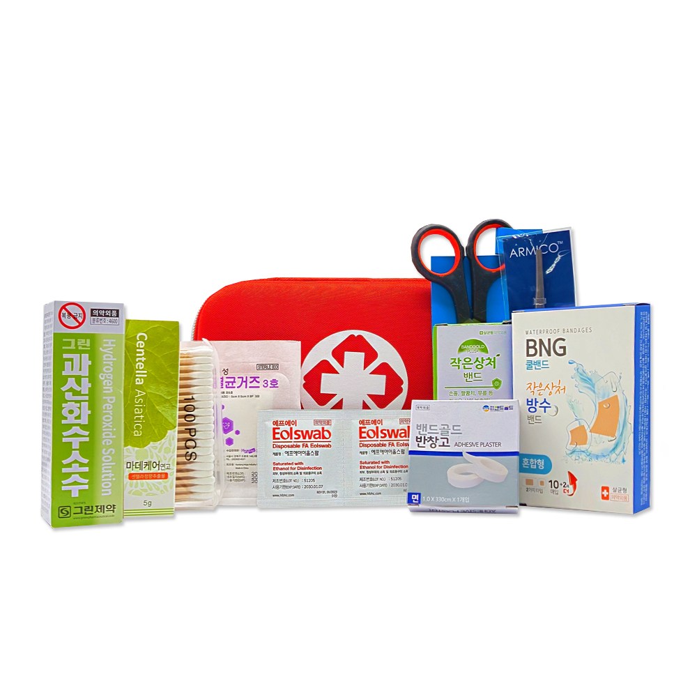 추천! 인기 트래블 구급함 세트 1개 필수 여행 필수템