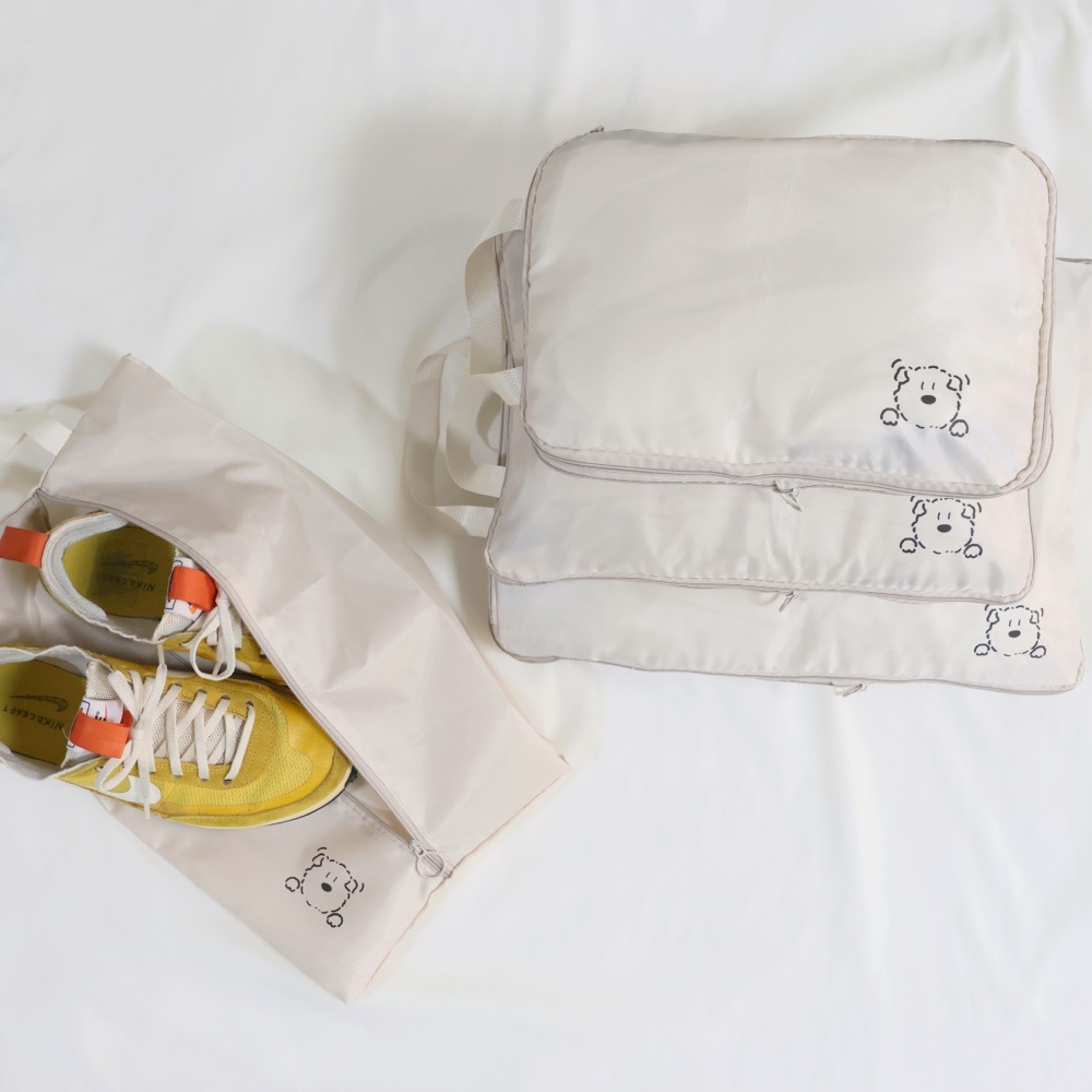 “귀여운 여행용압축파우치 캐릭터 캐리어파우치 이너백 정리 짐싸기” 솔직사용 후기