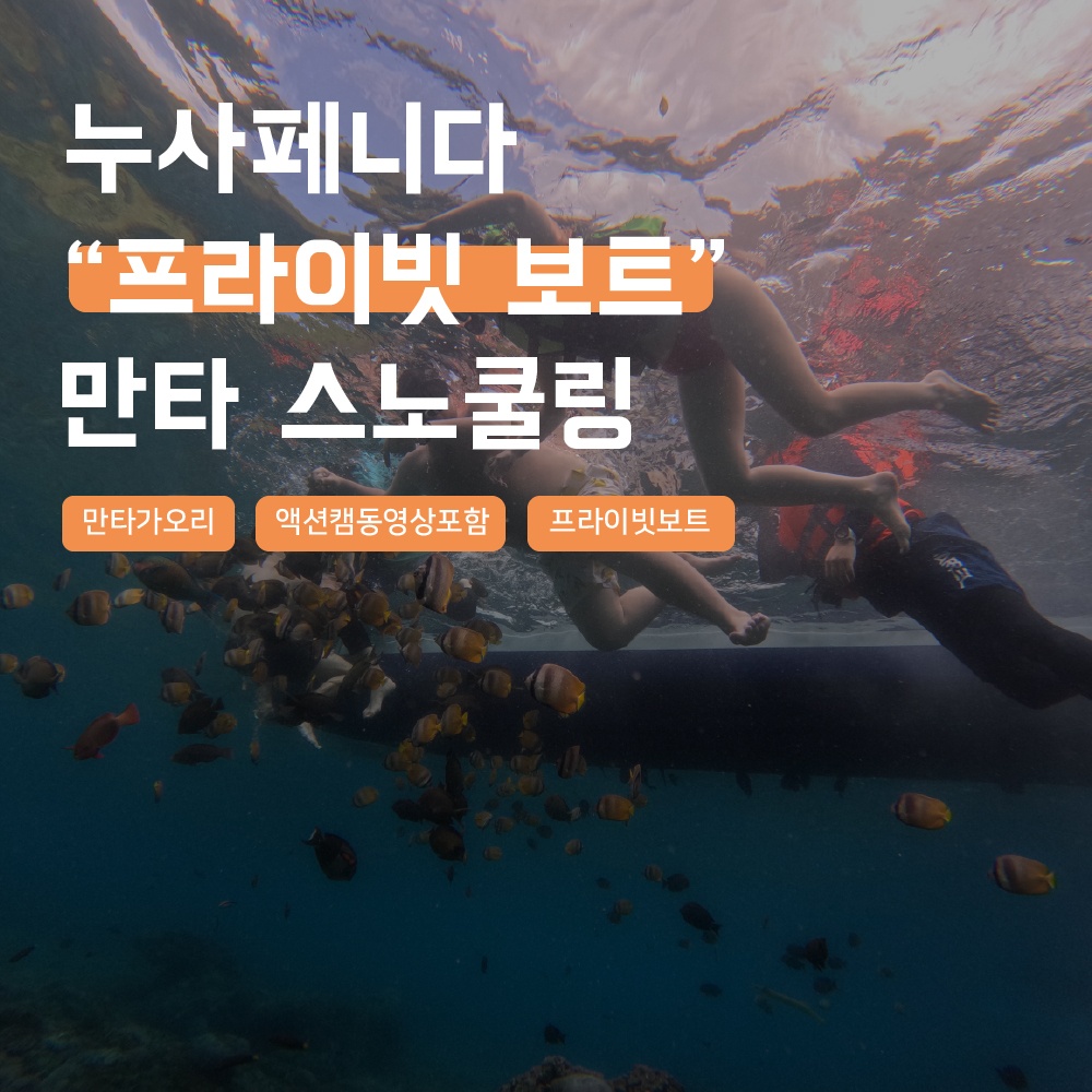 [발리] 누사페니다 프라이빗보트 만타 스노쿨링 해양 액티비티 솔직 후기