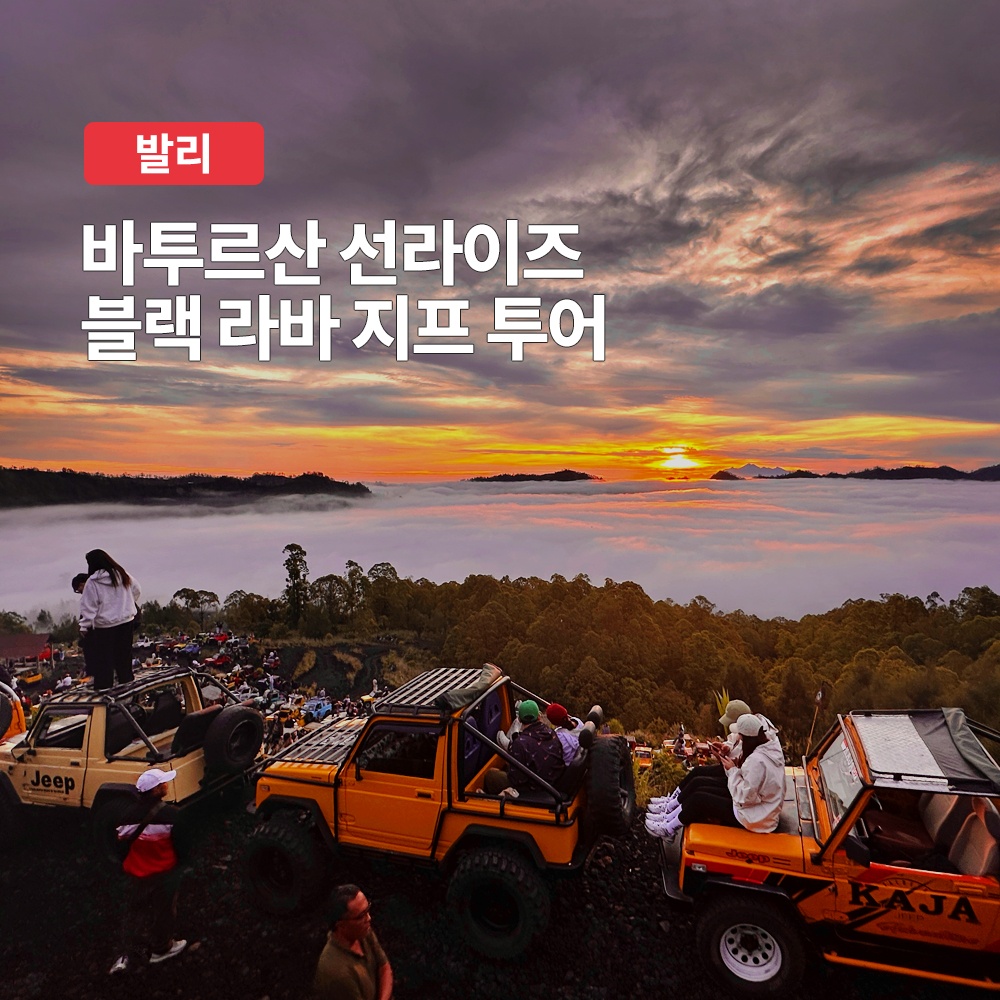 발리 바투르산 일출 선라이즈 블랙라바 프라이빗 지프투어, 가성비 비교 분석