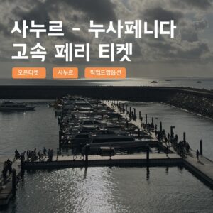 [발리] 즉시확정 사누르 누사페니다 고속 페리 스피드보트 티켓 후기 – 필수 여행 아이템