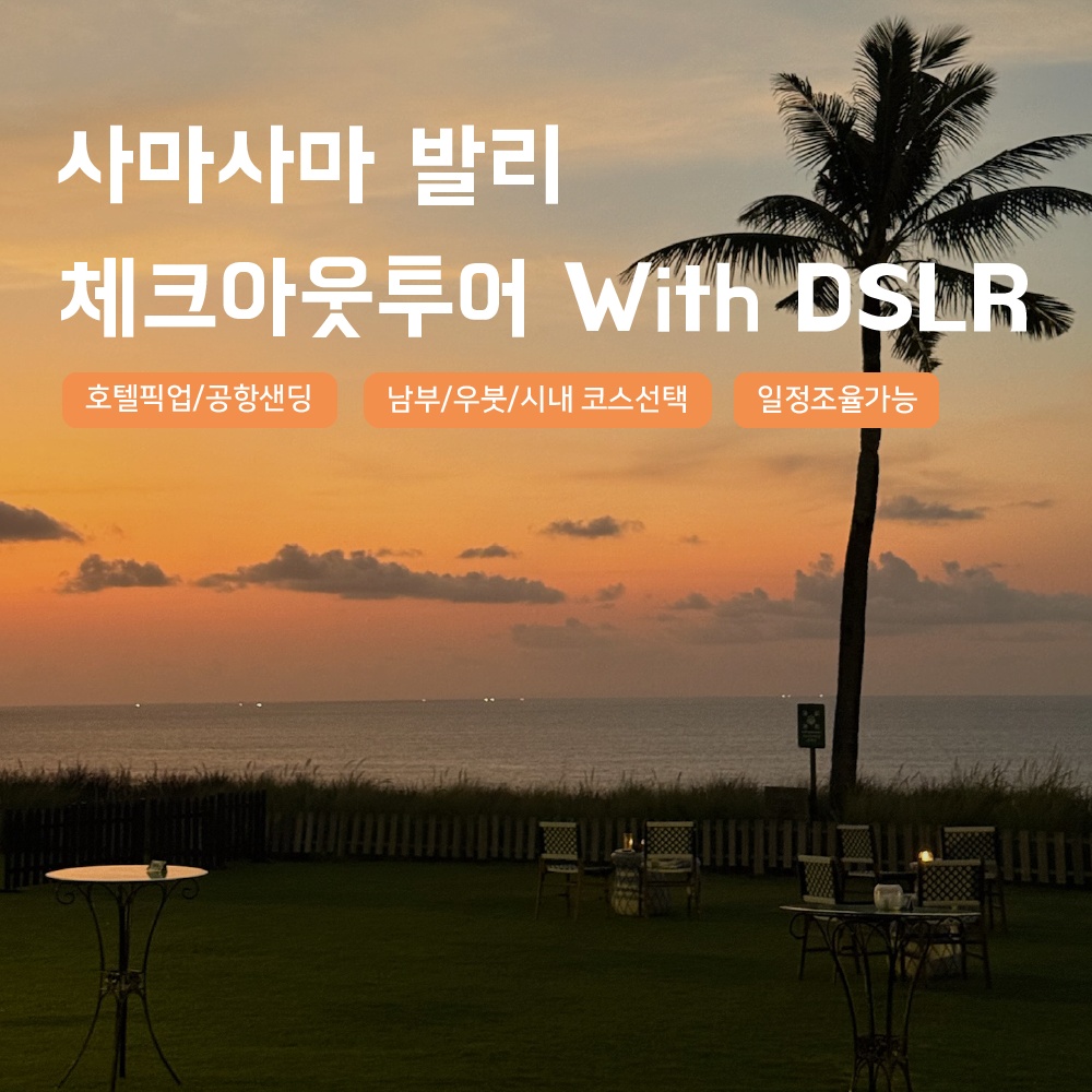 [발리 체크아웃투어] 새벽출발 마지막 날, 남부 우붓 일일 패키지 추천