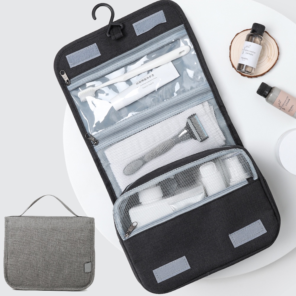 여행 캠핑 대용량 화장품 수납 세면 파우치 워시백 방수 가방, 필수템으로 인정