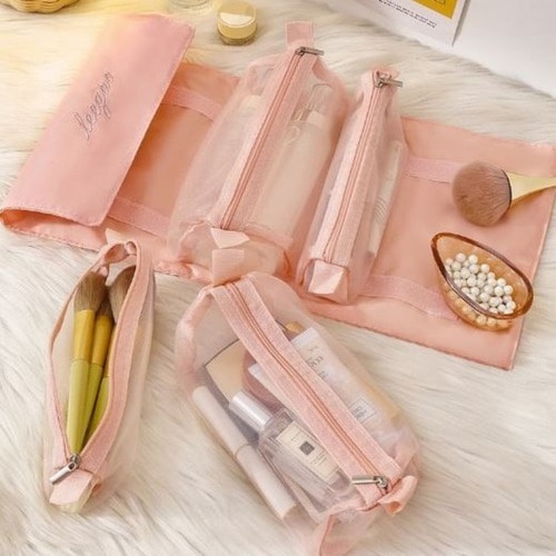 여행 필수템 메쉬 여행파우치 캐리어 벽걸이 세면도구 세면백 리뷰