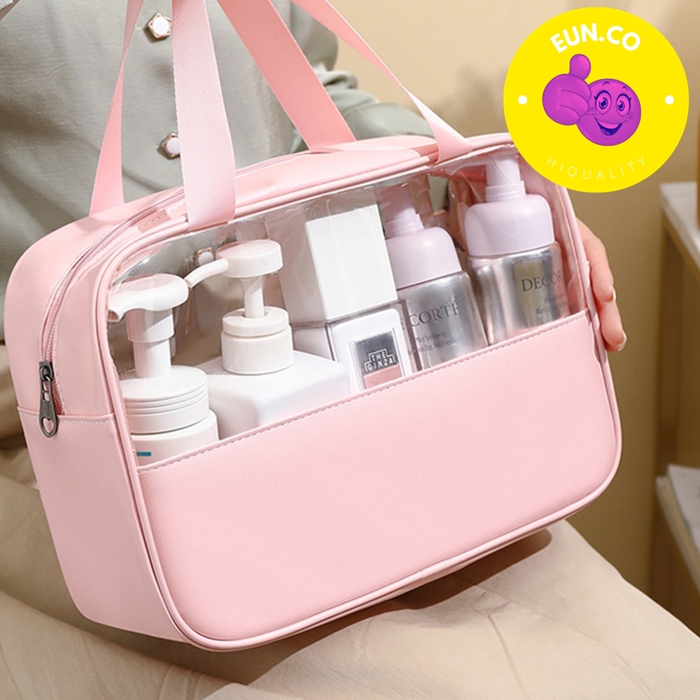 “중형 샤워 파우치 손잡이 방수 투명 세면용품 정리백” 솔직 사용 후기, 필수템으로 인정