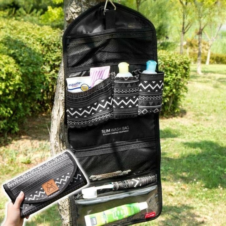 “캐리어용 파우치 목욕용품 파우치 캠핑 세면 걸이식 파우치” 사용 후기, 필요했던 바로 그 아이템