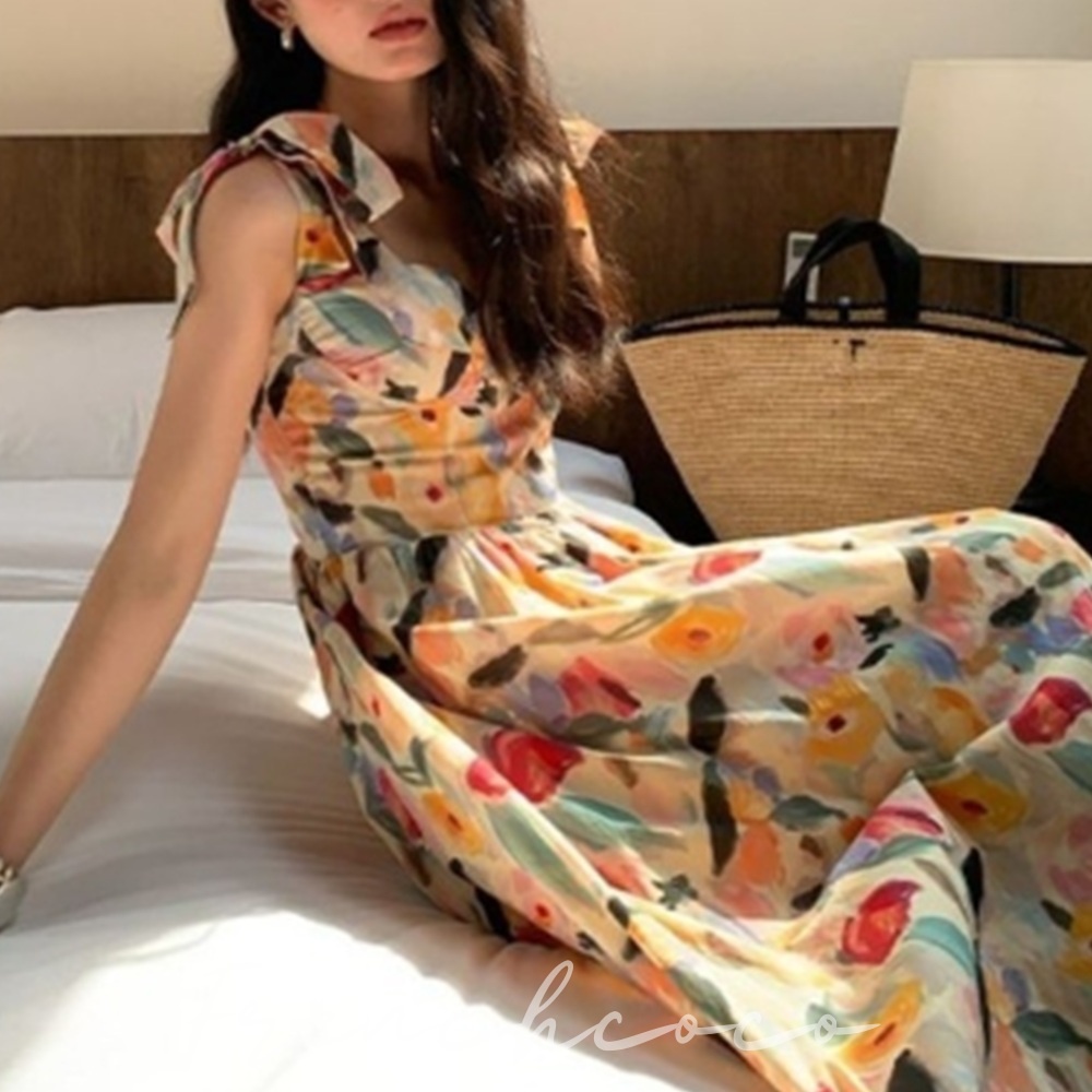 프렌치코코 어깨끈 롱 원피스, 해외 여행의 필수템으로 인정